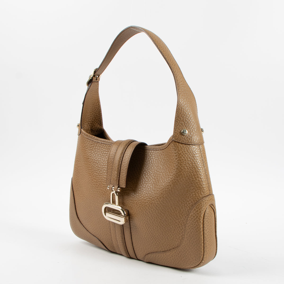 Shop this authentic Gucci Brown Leather Retro G Jackie Bag pre-loved on Labellov.com