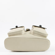 Shop this authentic Gucci White Leather Bamboo Backpack Pre-Loved on Labellov.com