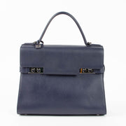 Shop the authentic Delvaux Indigo Calf Souple Tempête MM second hand on Labellov.com
