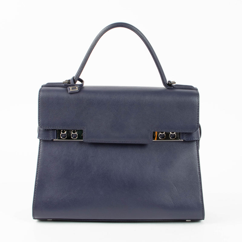Shop the authentic Delvaux Indigo Calf Souple Tempête MM second hand on Labellov.com