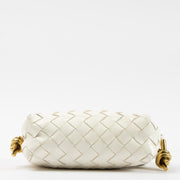 Shop this authentic Bottega Veneta White Intrecciato Mini Loop Bag pre-loved on Labellov.com