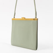 Shop this authentic Celine Sage Green Calfskin Mini Clasp Bag Pre-Loved on Labellov.com
