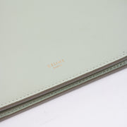 Shop this authentic Celine Sage Green Calfskin Mini Clasp Bag pre-loved on Labellov.com