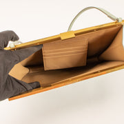 Shop this authentic Celine Sage Green Calfskin Mini Clasp Bag pre-loved on Labellov.com