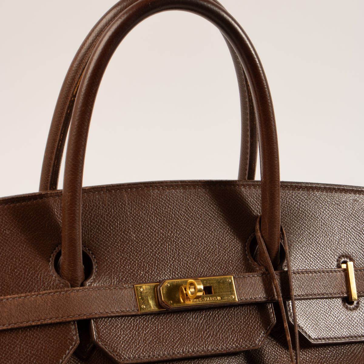 Hermes Birkin 40 Noisette Courchevel GHW