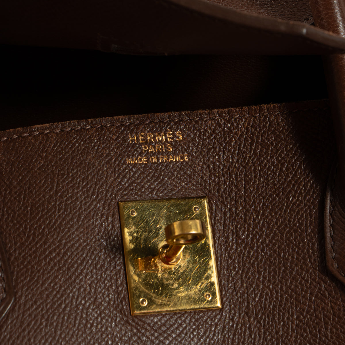 Hermes Birkin 40 Noisette Courchevel GHW