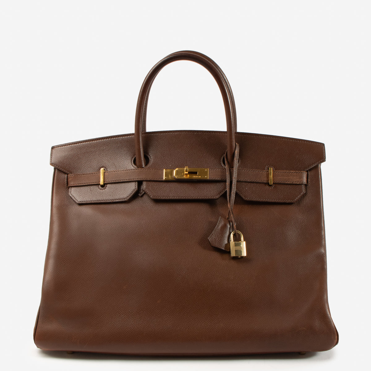 Hermes Birkin 40 Noisette Courchevel GHW