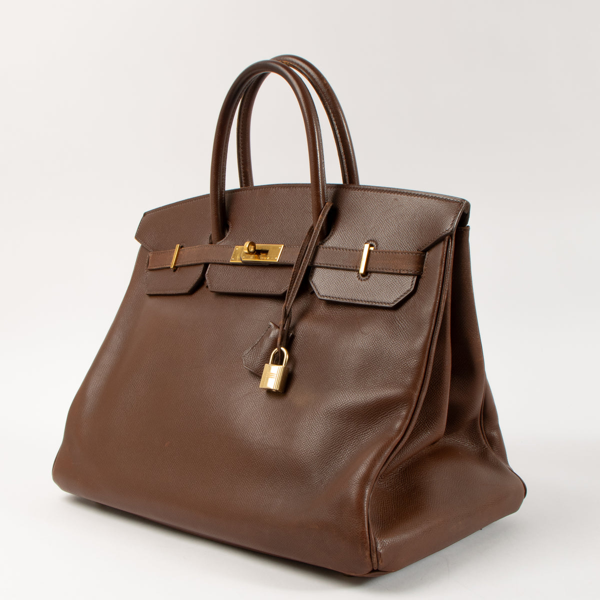 Hermes Birkin 40 Noisette Courchevel GHW