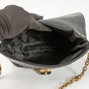 Shop this authentic Lanvin Black Quilted Leather Small Happy Flap Bag pre-loved on labellov.com