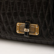 Shop this authentic Lanvin Black Quilted Leather Small Happy Flap Bag pre-loved on labellov.com