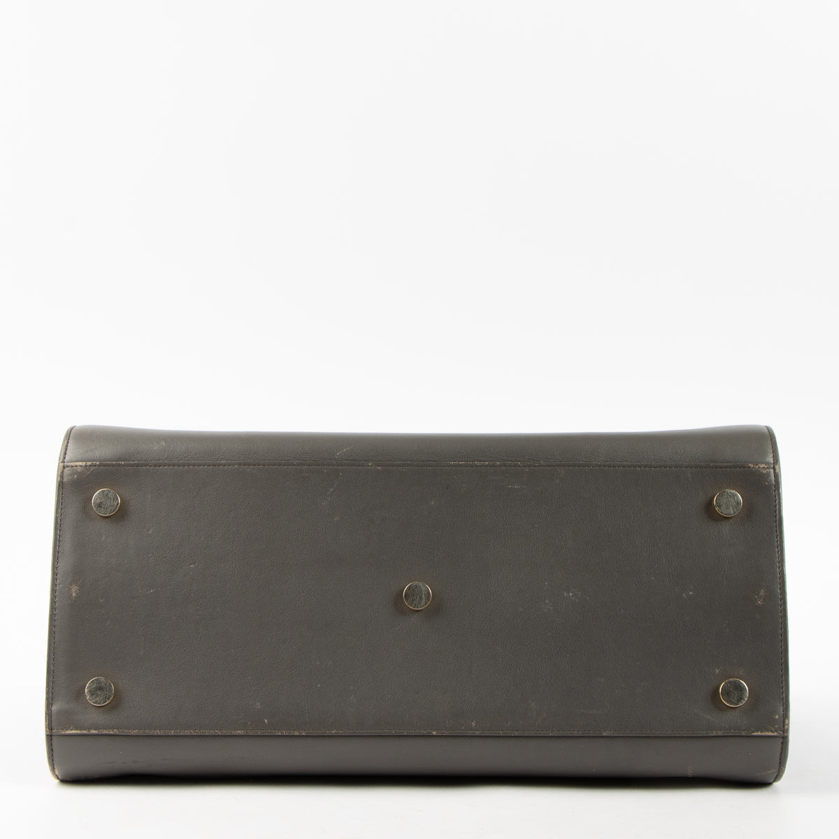 Saint Laurent Grey Leather Sac de Jour Medium Bag