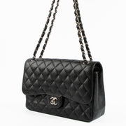 Shop the authentic Chanel Black Caviar Large/Jumbo Classic Handbag on Labellov.com !