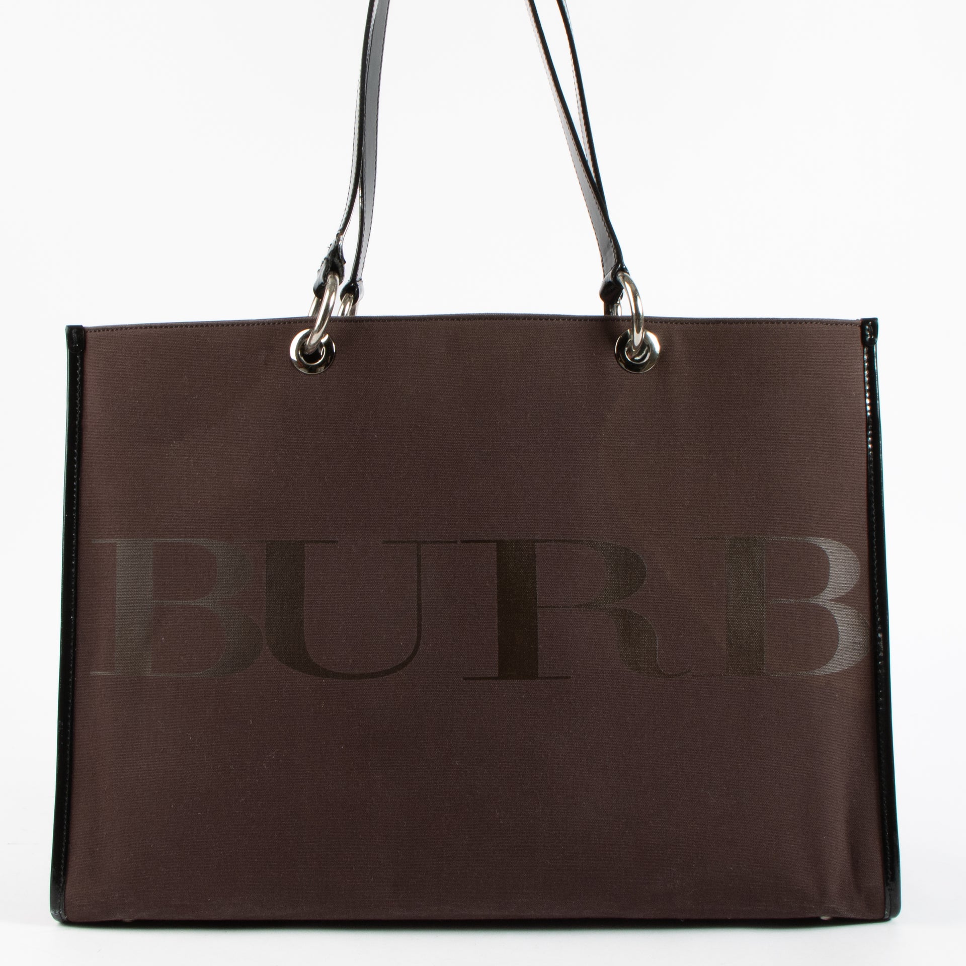 Shop the authentic Burberry Black Logo Canvas Large Tote Bag on Labellov.com !