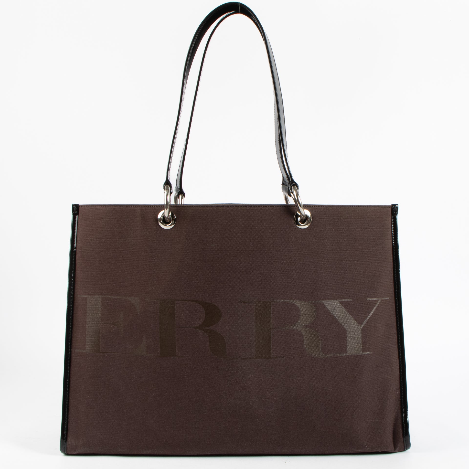 Shop the authentic Burberry Black Logo Canvas Large Tote Bag on Labellov.com !