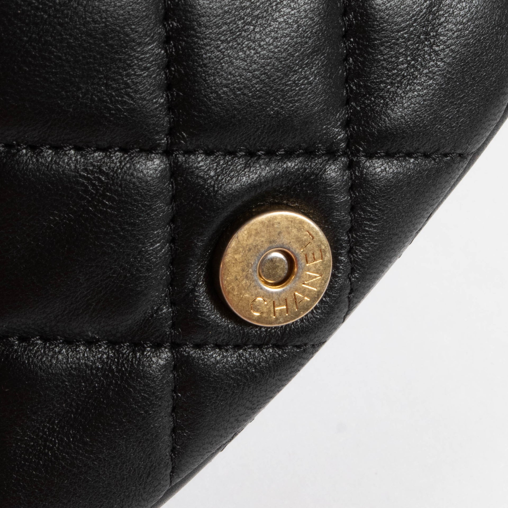 Shop this authentic Chanel Black Micro Round Bag pre-loved on Labellov.com