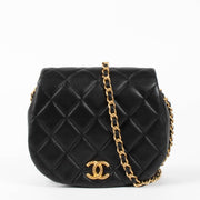 Shop this authentic Chanel Black Micro Round Bag pre-loved on Labellov.com