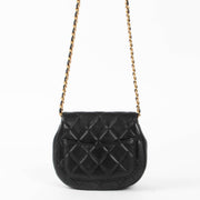 Shop this authentic Chanel Black Micro Round Bag pre-loved on Labellov.com