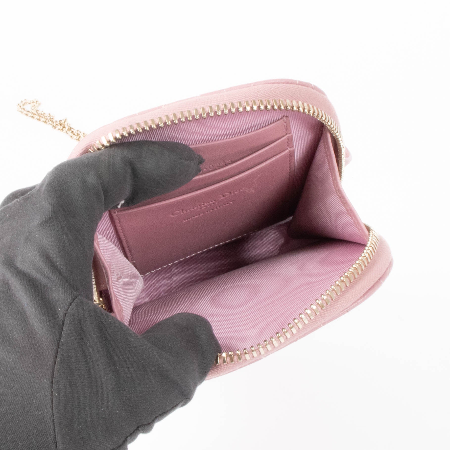 Shop this authentic Christian Dior Mauve Call'in Dior Phone Pouch pre-loved on Labellov.com 
