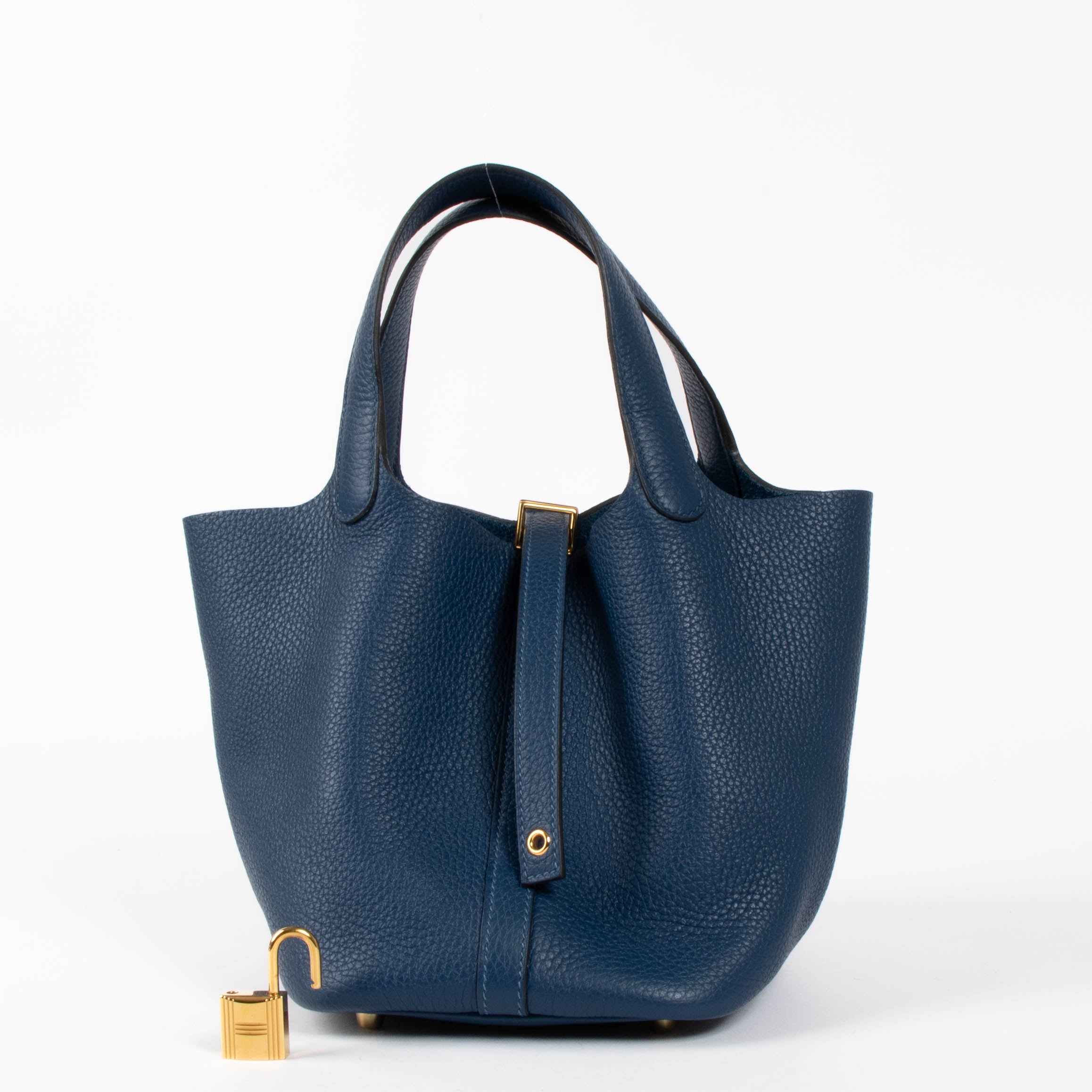 Hermès Picotin Lock 18 Deep Blue GHW – Labellov