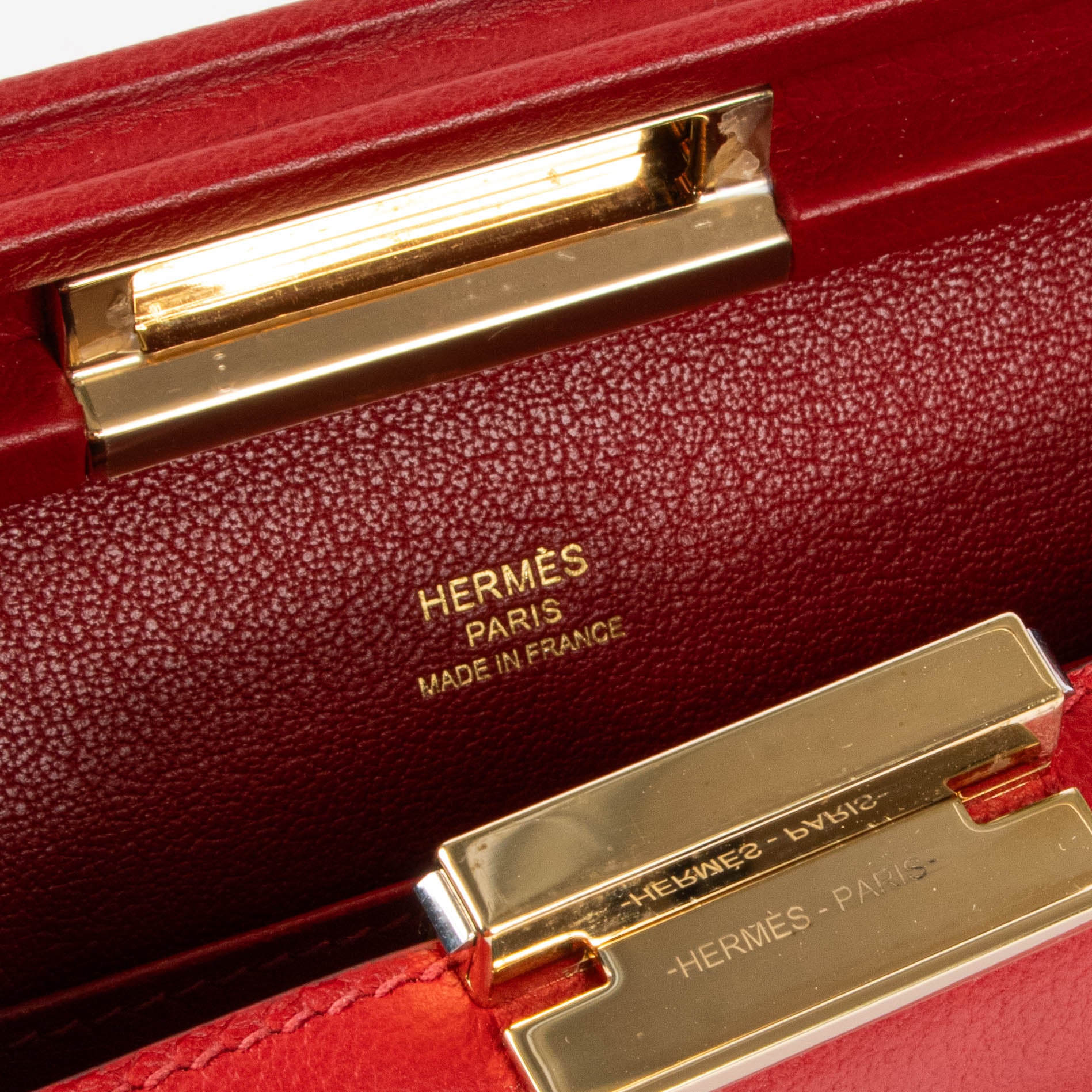 Hermes Clic H 21 Rouge Piment Evercolor GHW