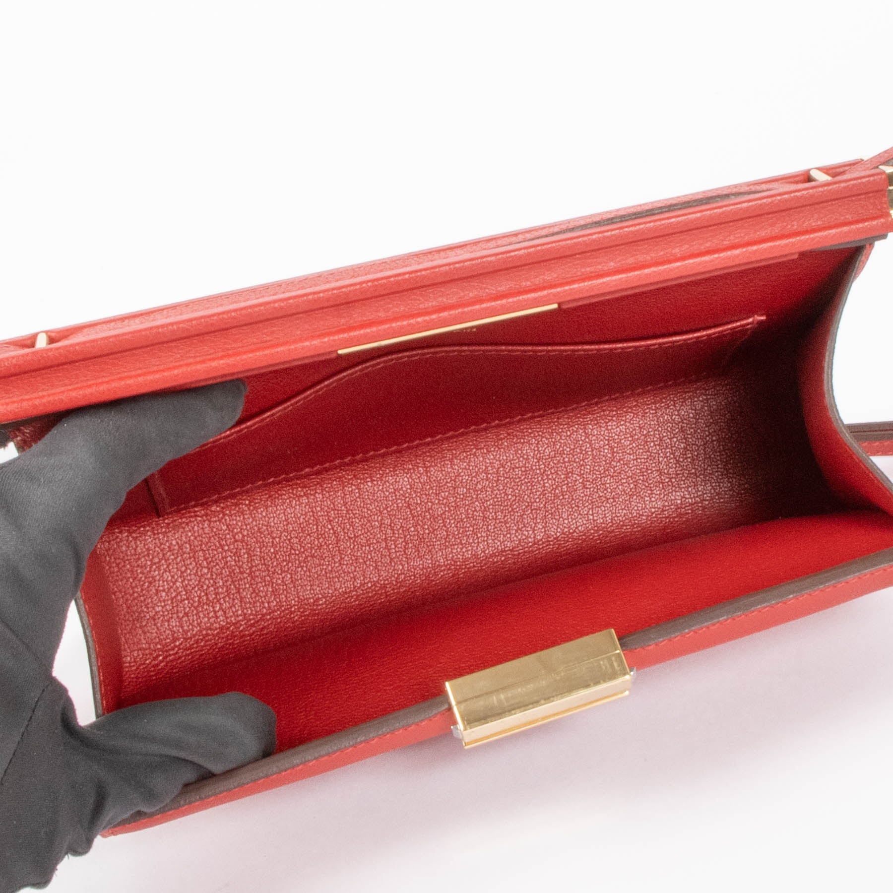 Hermes Clic H 21 Rouge Piment Evercolor GHW