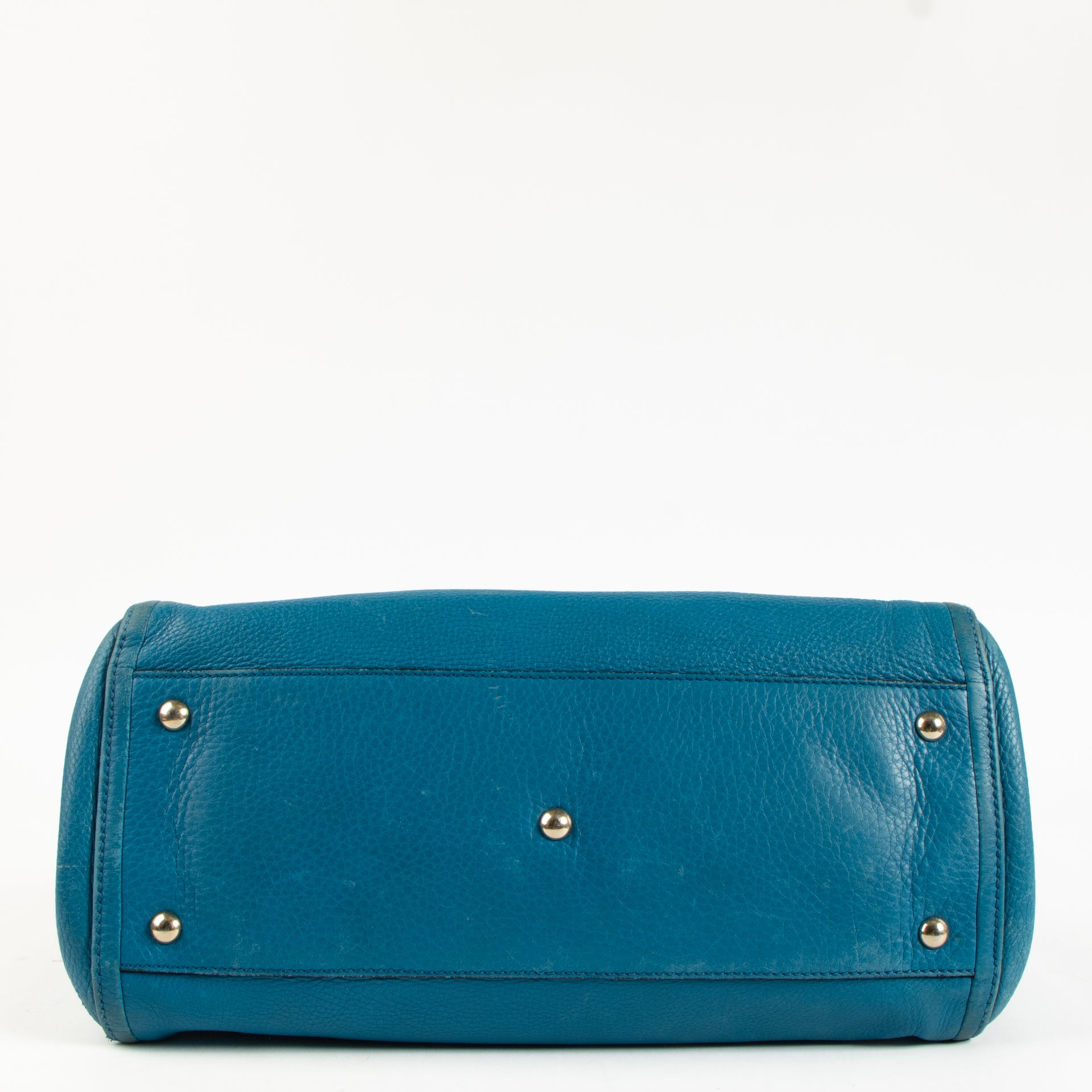 Gucci Blue Leather Soho Medium Tote Bag