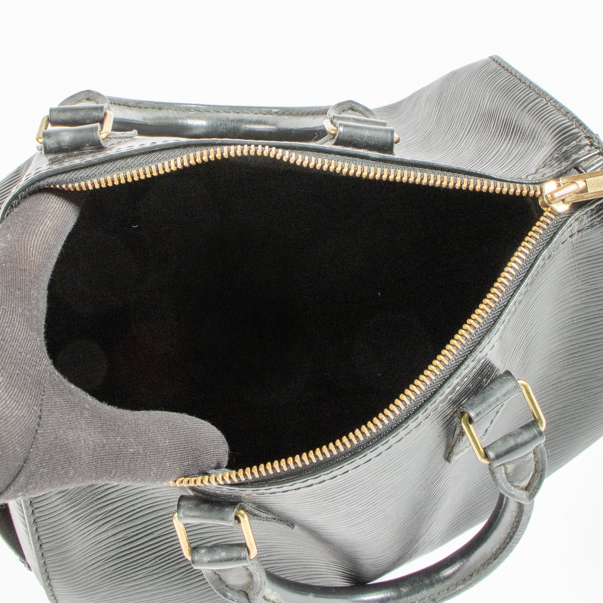 Shop the authentic Louis Vuitton Black Epi Speedy 25 Bag on Labellov.com !