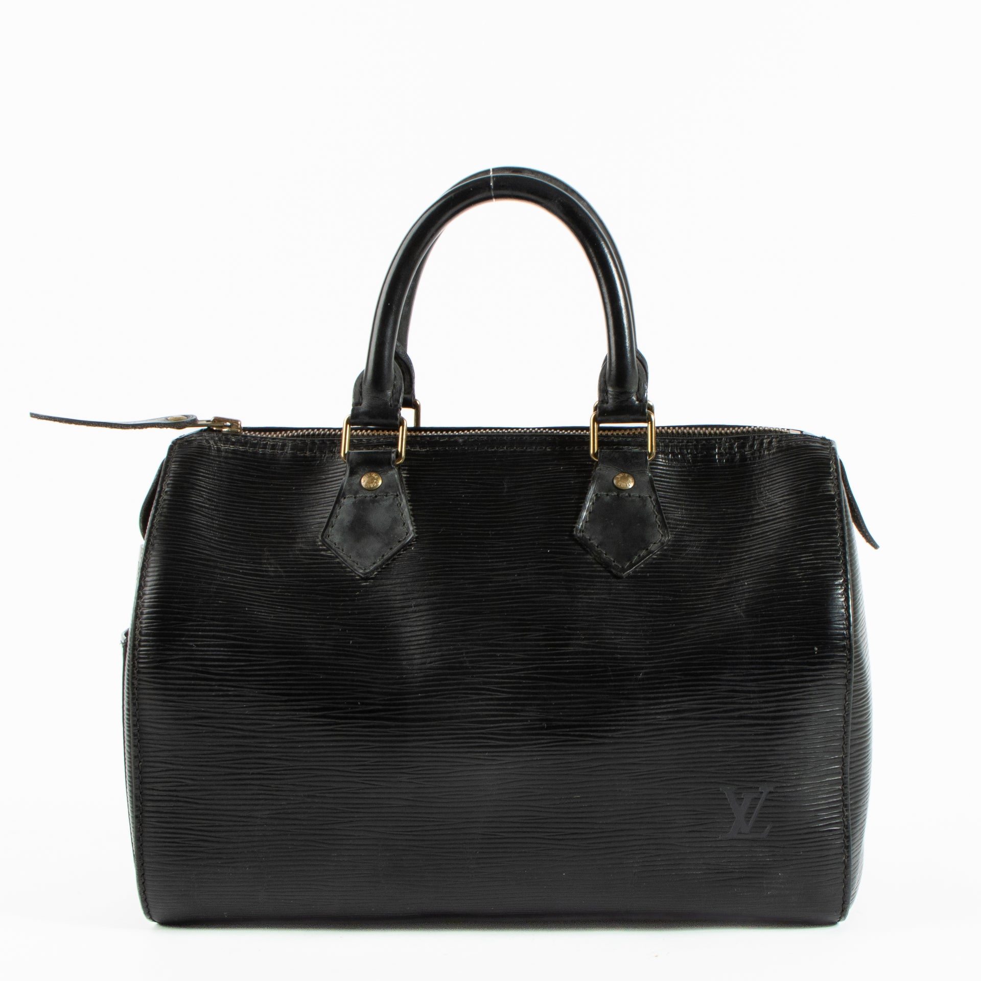 Shop the authentic Louis Vuitton Black Epi Speedy 25 Bag on Labellov.com !