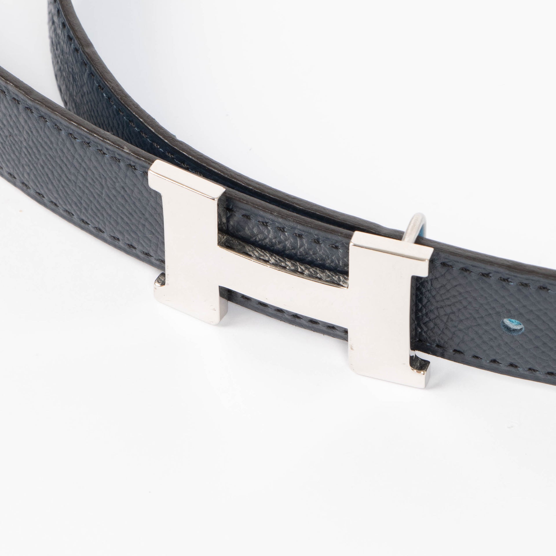Hermes Bleu Frida/Indigo Epsom/Swift Mini Constance Belt