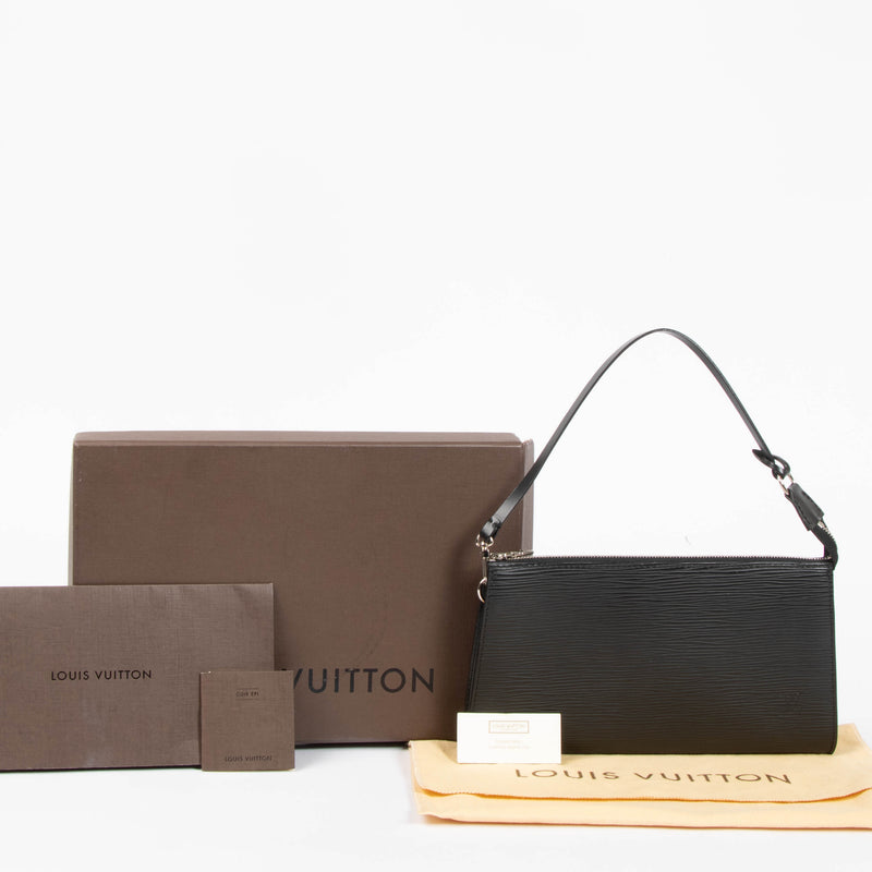 Louis Vuitton Black Epi Pochette Accessoires