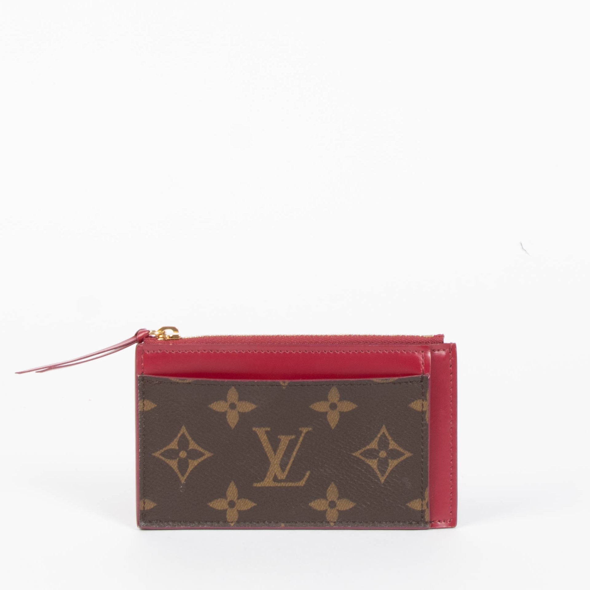 Louis Vuitton Monogram/Fuchsia Zipped Card Holder