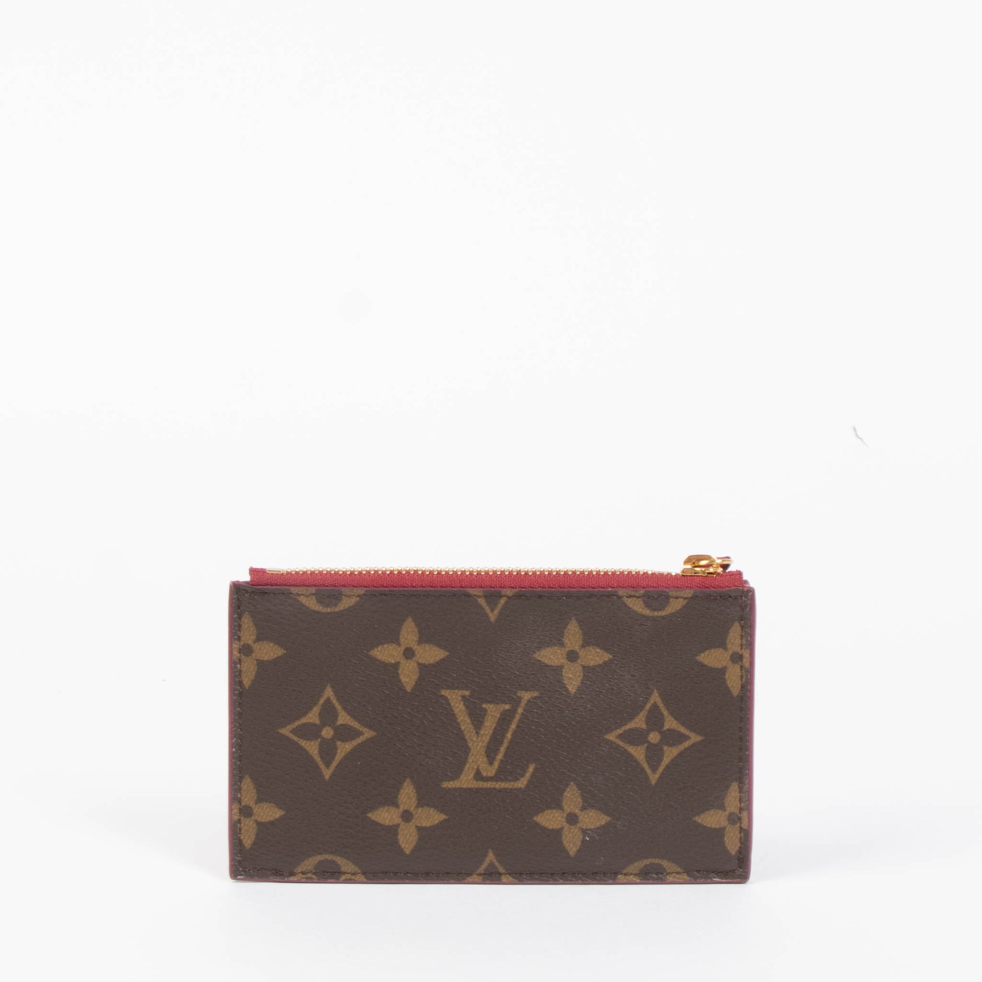 Louis Vuitton Monogram/Fuchsia Zipped Card Holder