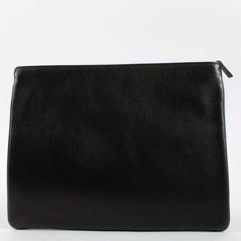 Shop the authentic Delvaux Black Allure XL Pochette Clutch second hand on Labellov.com!