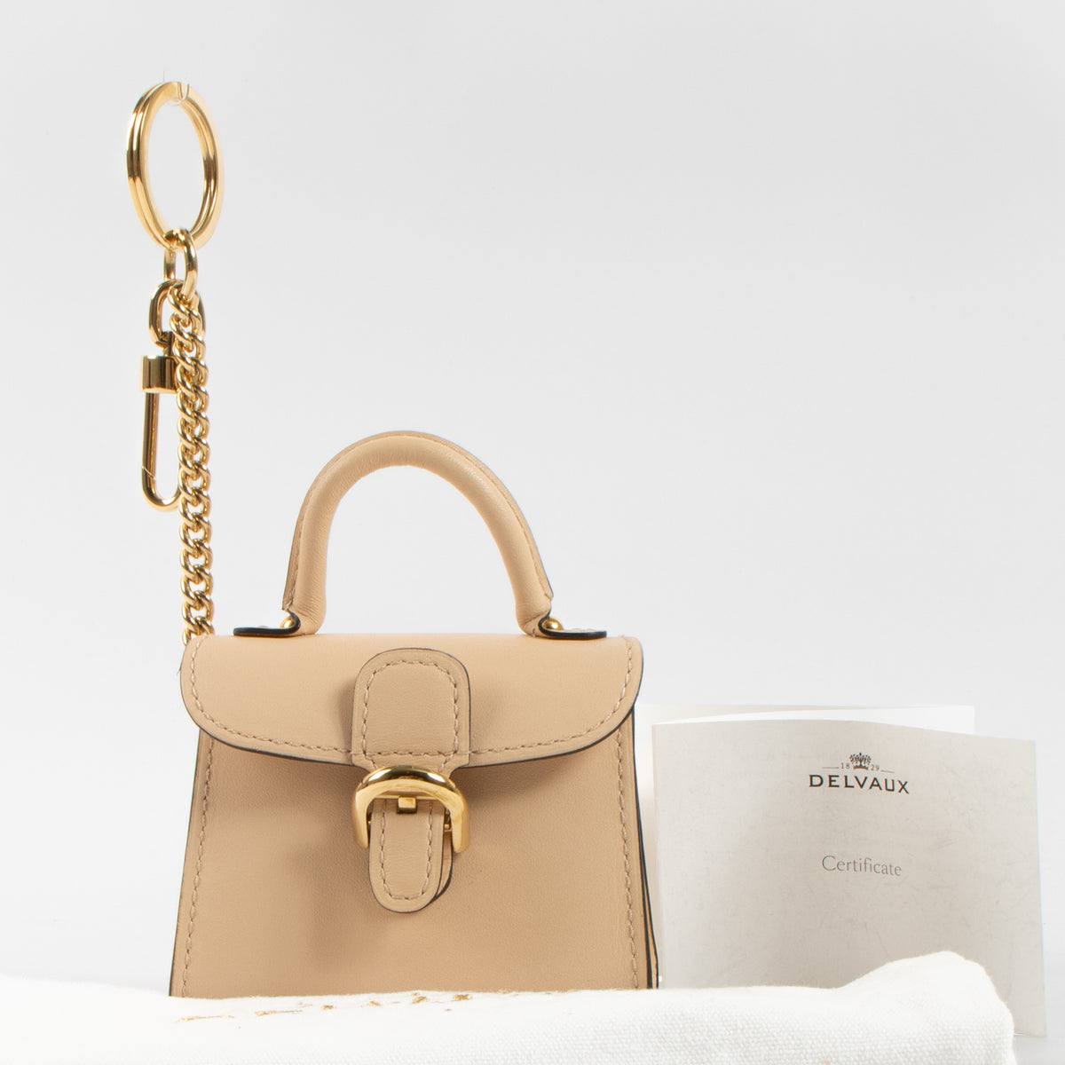 Shop the authentic Delvaux Nude Box Calf Brillant Charm second hand on Labellov.com!