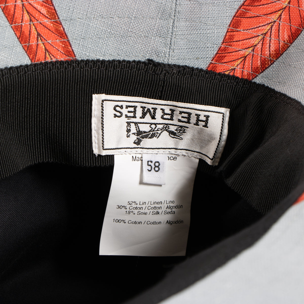 Shop the authentic Hermes Blue Fleurs Savana Bucket Hat second hand on Labellov.com!