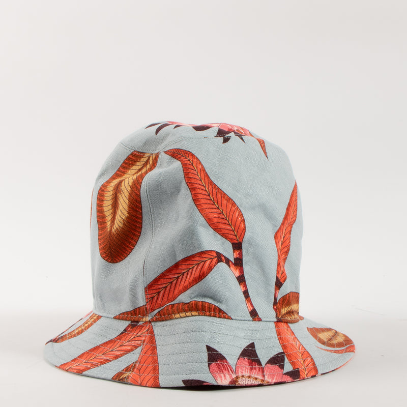 Shop the authentic Hermes Blue Fleurs Savana Bucket Hat second hand on Labellov.com!