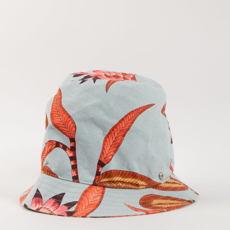 Shop the authentic Hermes Blue Fleurs Savana Bucket Hat second hand on Labellov.com!