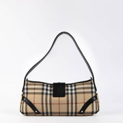 Shop this 100% authentic Burberry Beige Check Baguette Bag at Labellov.com