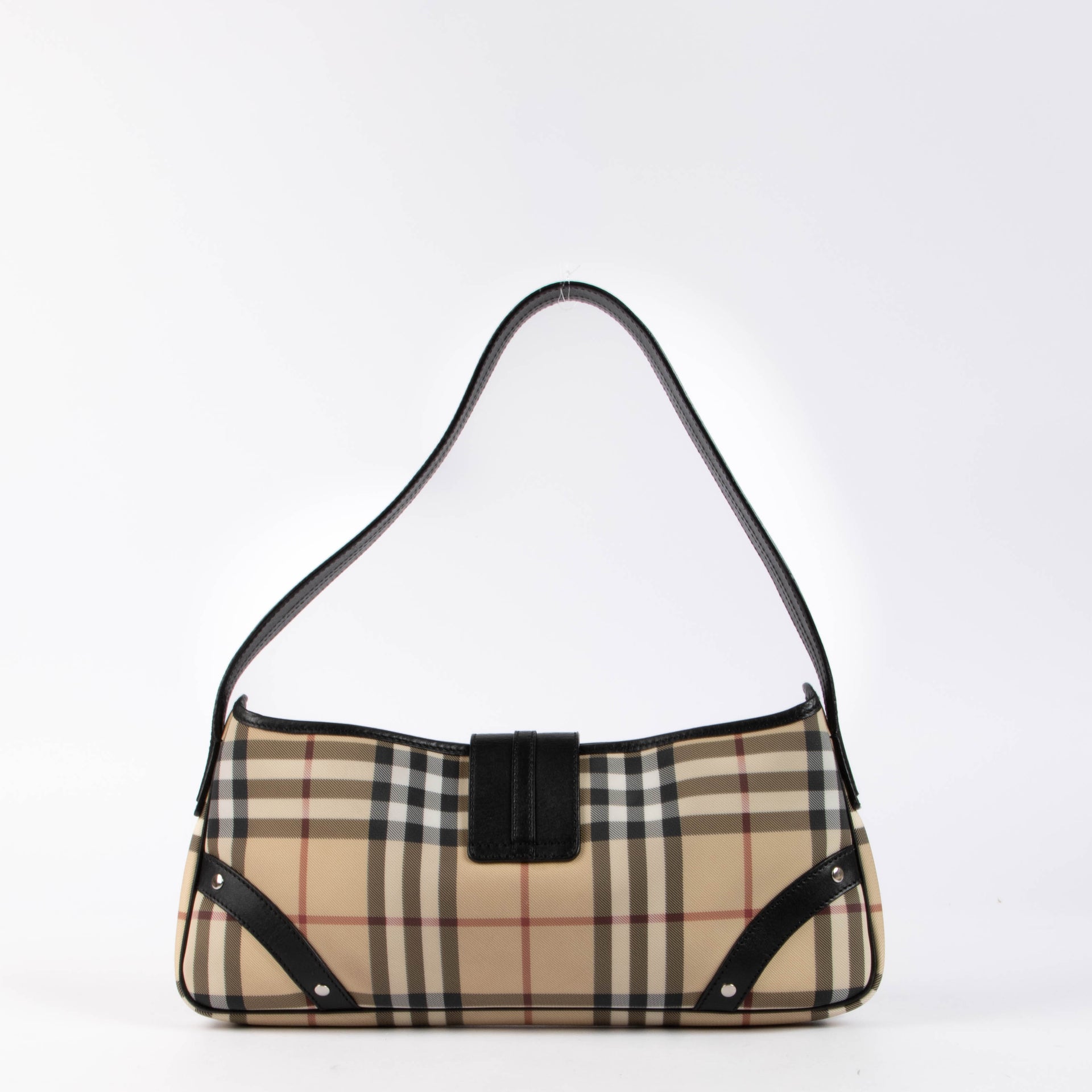 Shop this 100% authentic Burberry Beige Check Baguette Bag at Labellov.com