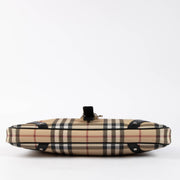 Shop this 100% authentic Burberry Beige Check Baguette Bag at Labellov.com