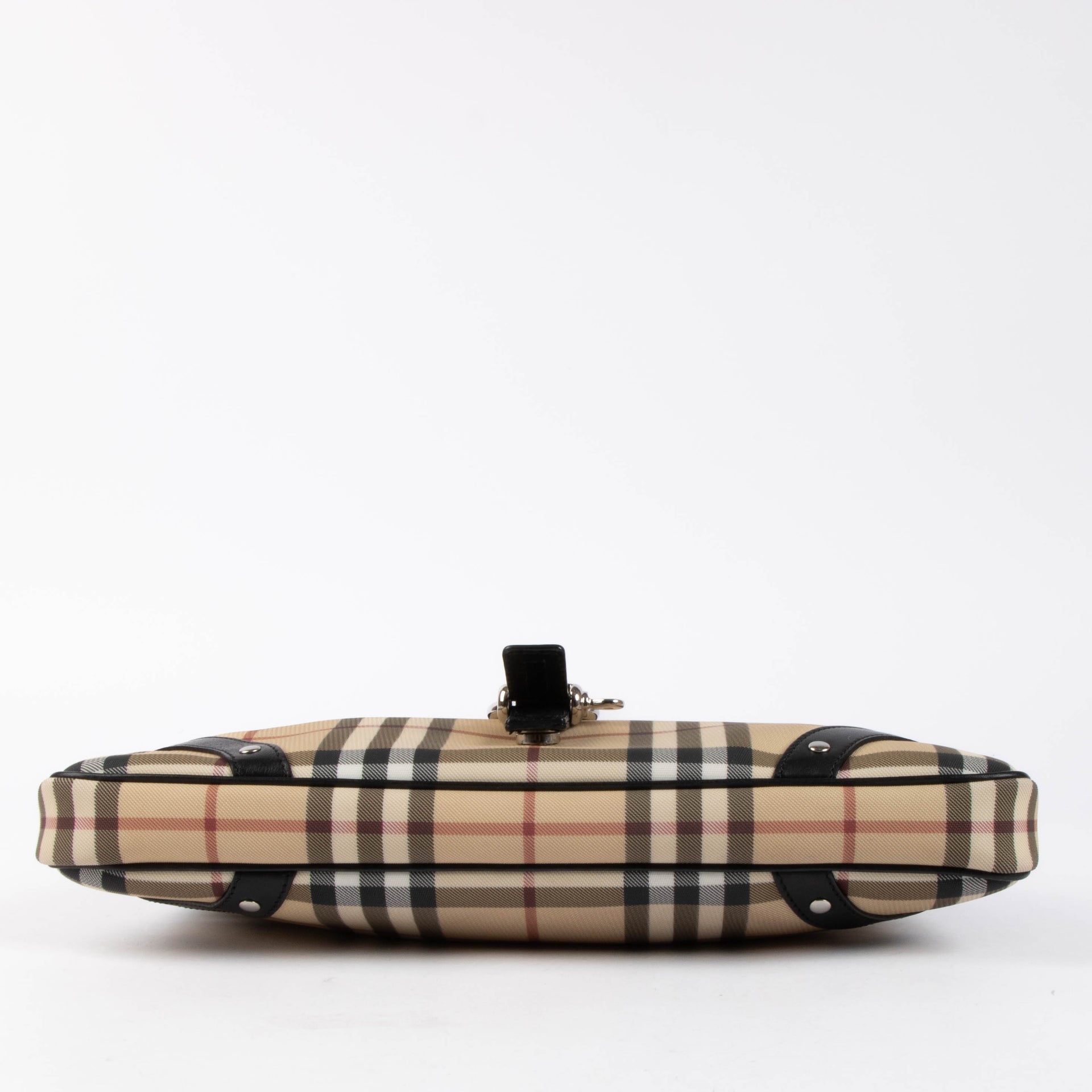 Shop this 100% authentic Burberry Beige Check Baguette Bag at Labellov.com