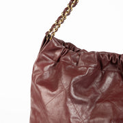 Shop the authentic Chanel 22 Burgundy Shoulder Bag second hand on Labellov.com