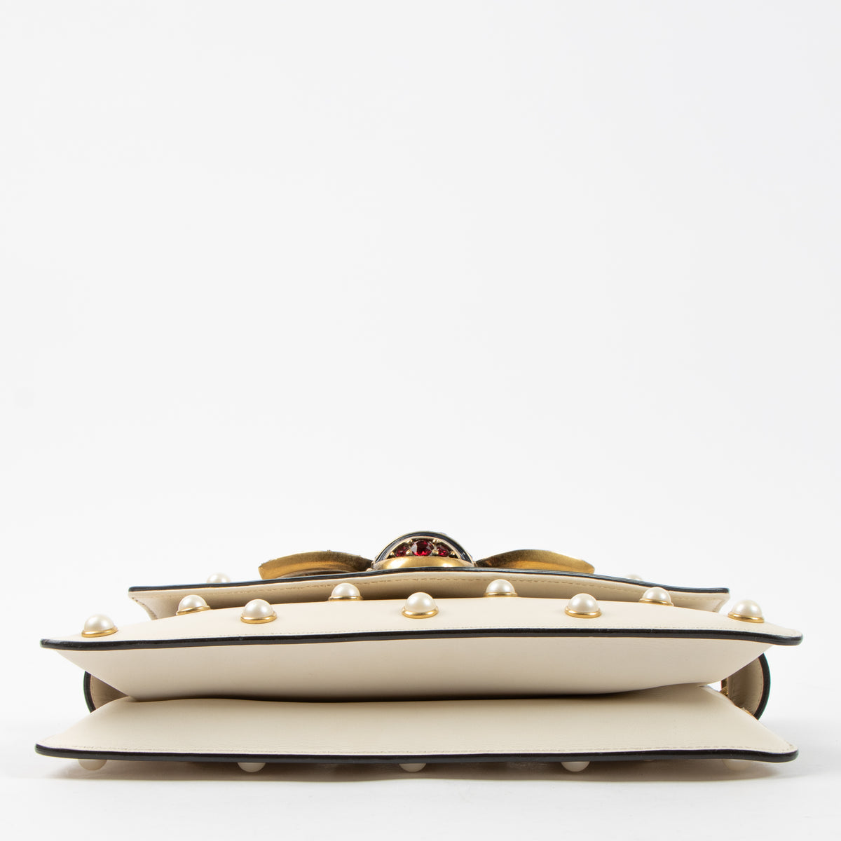 Gucci White Queen Margaret Broadway Shoulder Bag