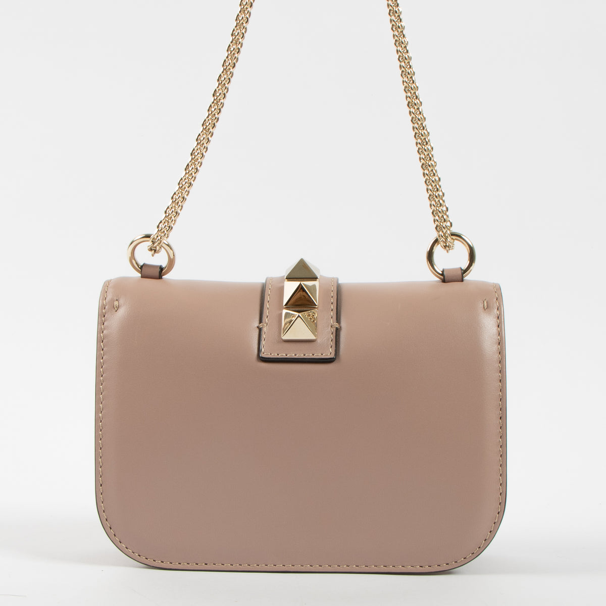 Valentino Garavani Dusty Pink Glam Lock Small Bag