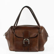 Shop this authentic Delvaux Brown Bridon Brillant 12H Bag pre-loved on Labellov.com 