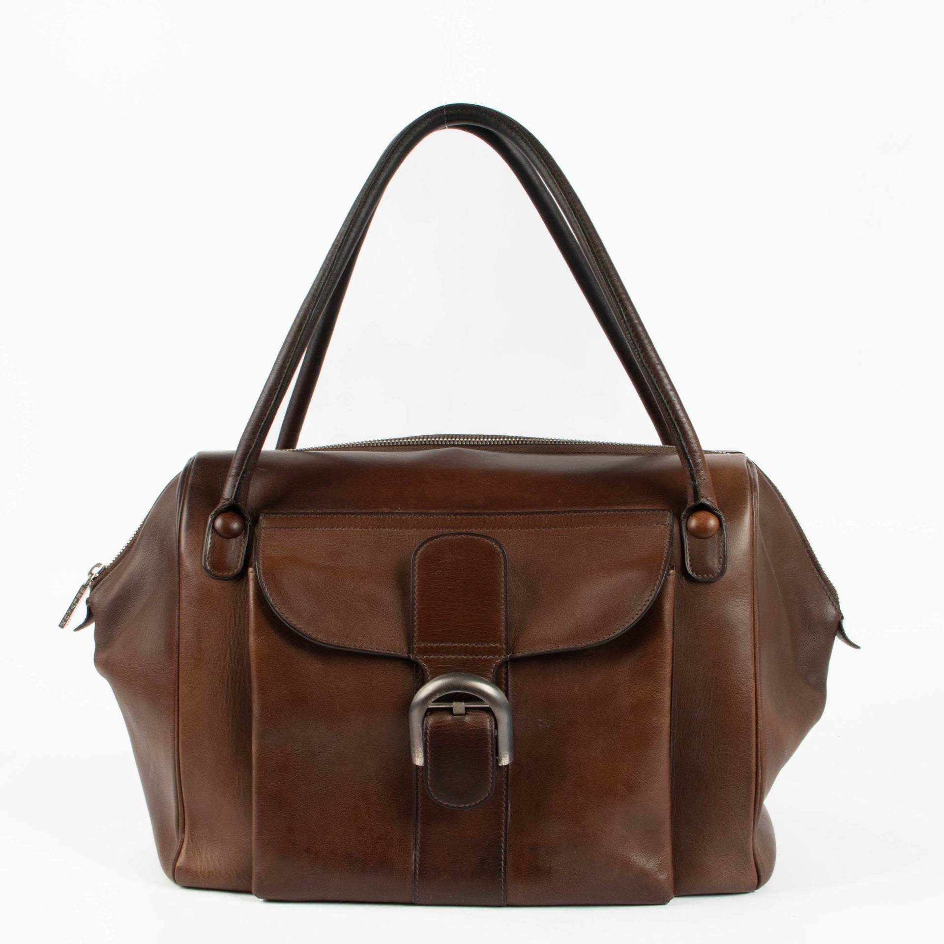 Shop this authentic Delvaux Brown Bridon Brillant 12H Bag pre-loved on Labellov.com 