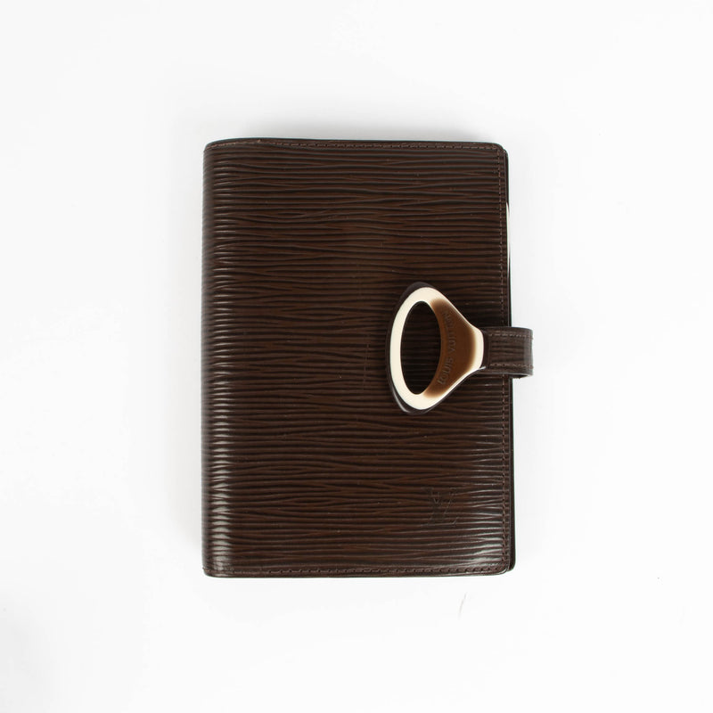 Louis Vuitton Brown Epi Small Ring Agenda Cover
