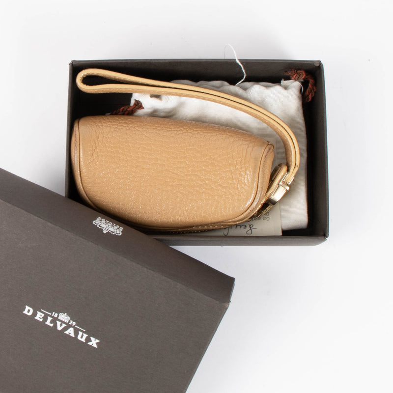 Delvaux Muscade Coquin Pouch