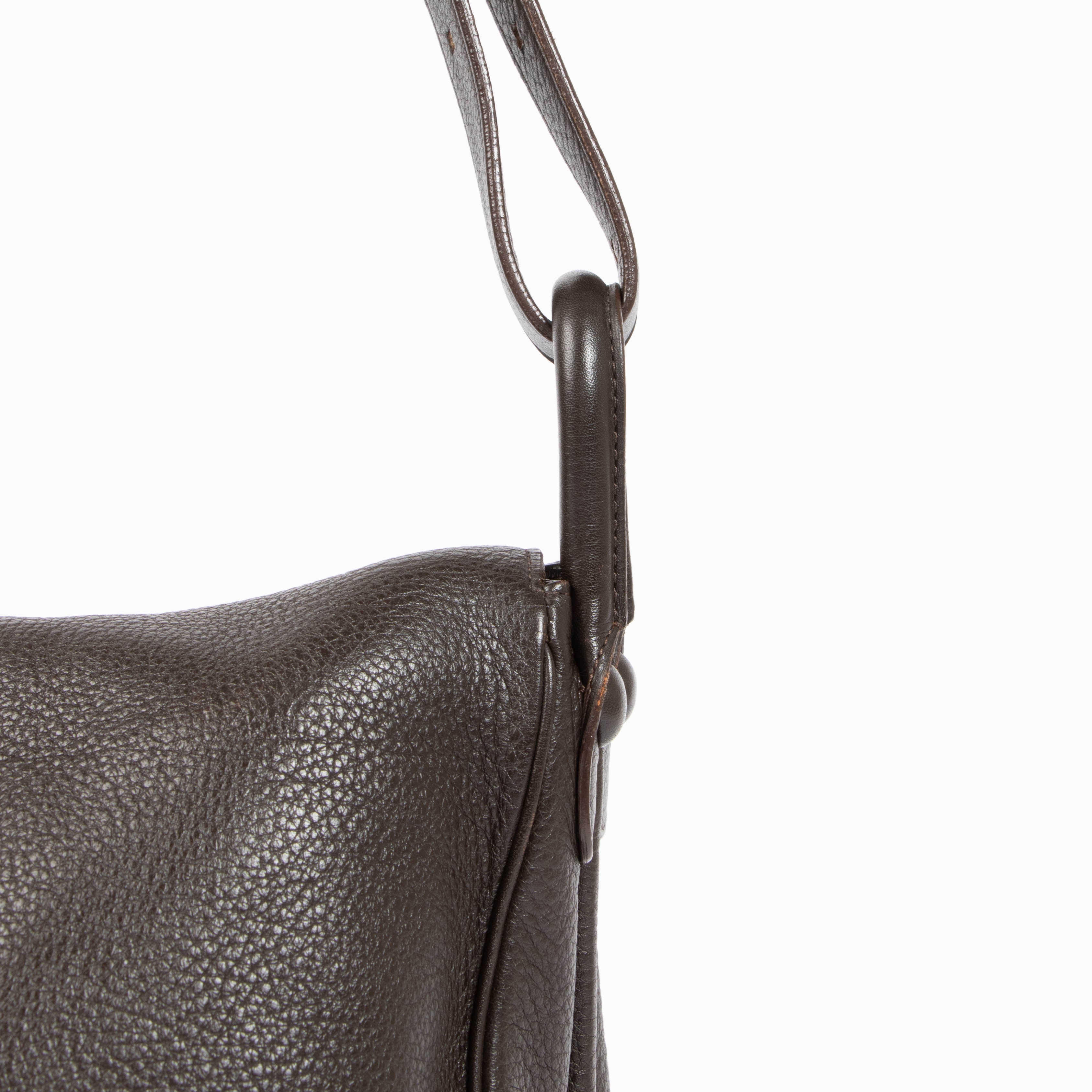 バッグ Delvaux Brillant Besace Shoulder Bag Delvaux Besace Taurillon Crispe Café Brillant Bag – Labellov