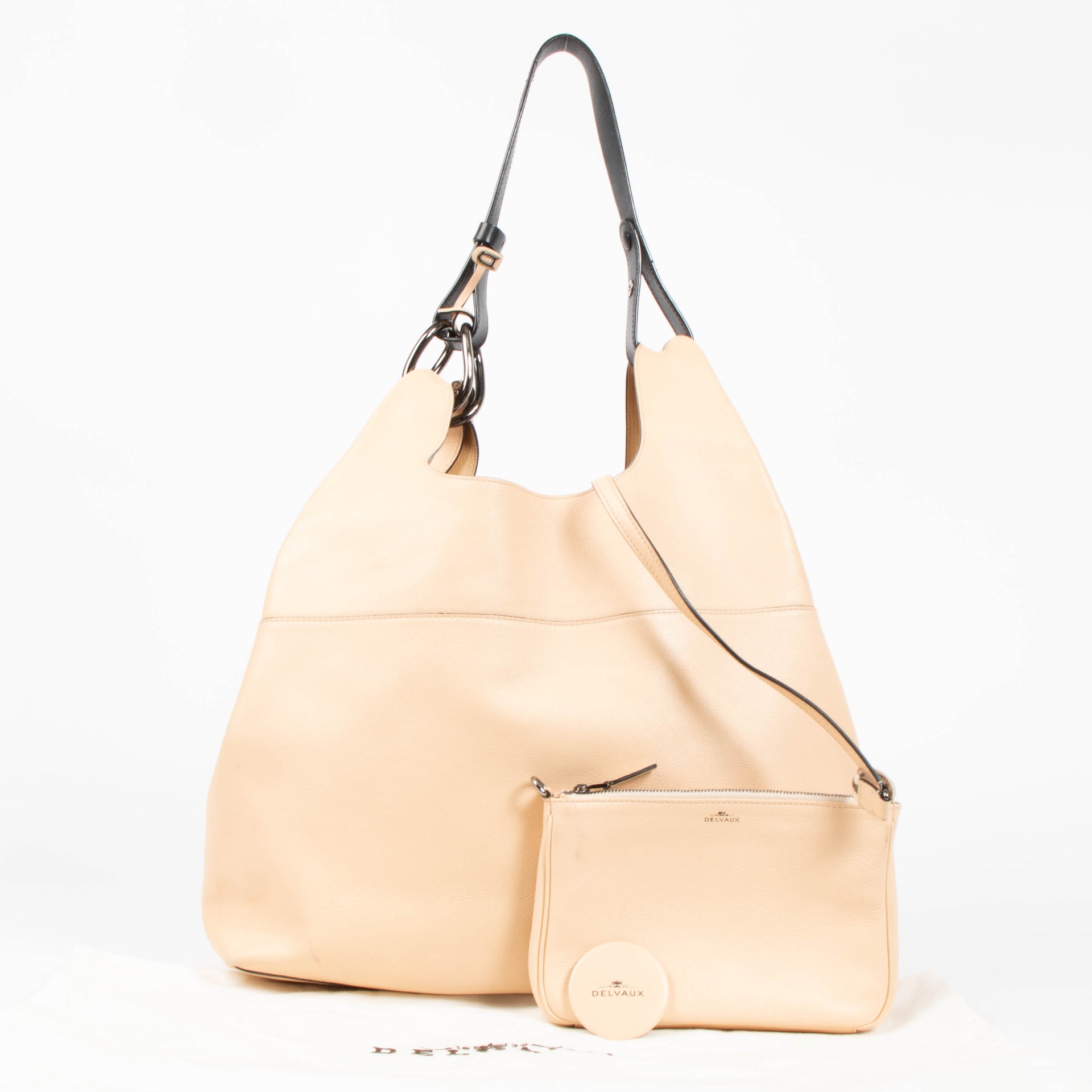 Delvaux Nude Givry Shoulder Bag